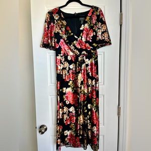 Metallic Floral LBD